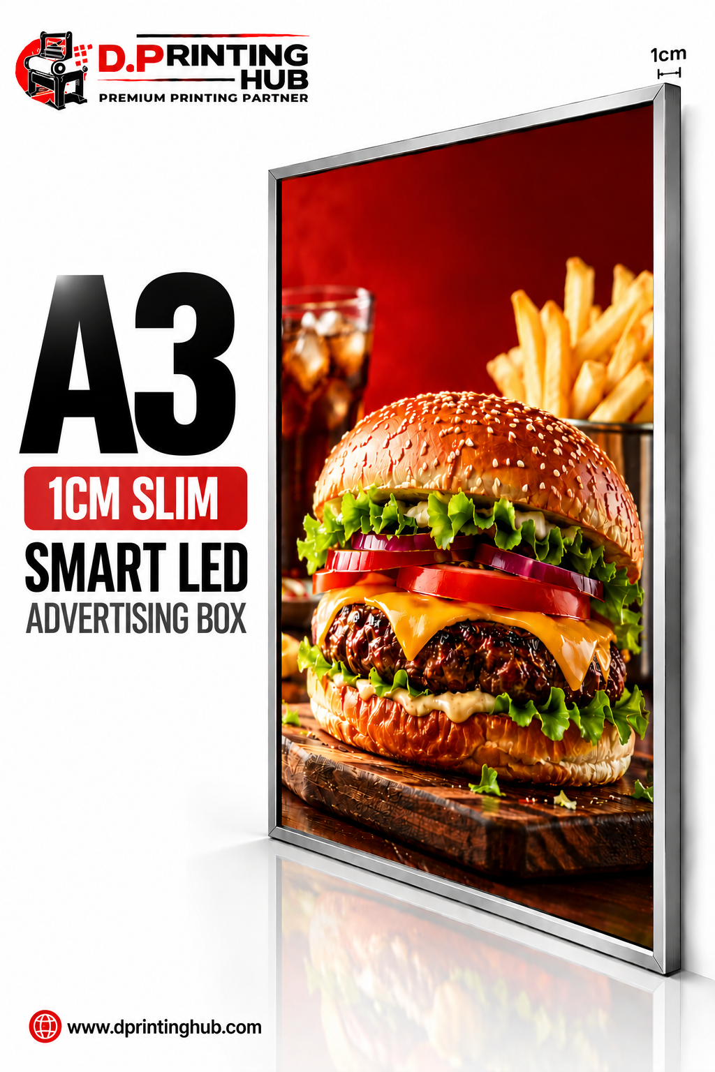 A3 Slim LED Advertising Box